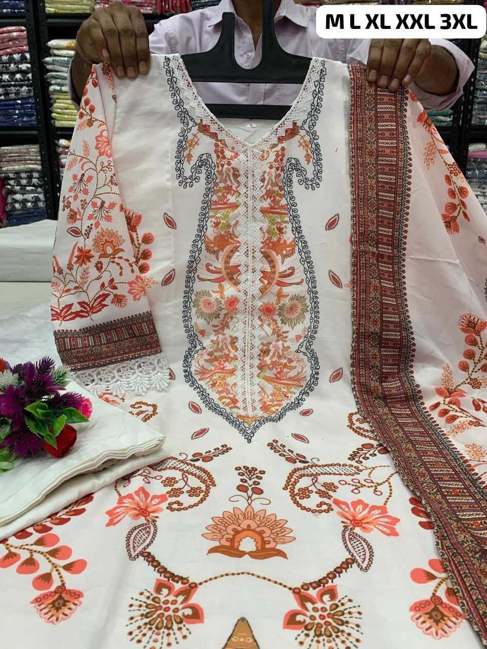 Ynf Muslin KESH613 126 Islamic Clothing Plus Size Collections Wholesale Pakistani Suits Manufacturer