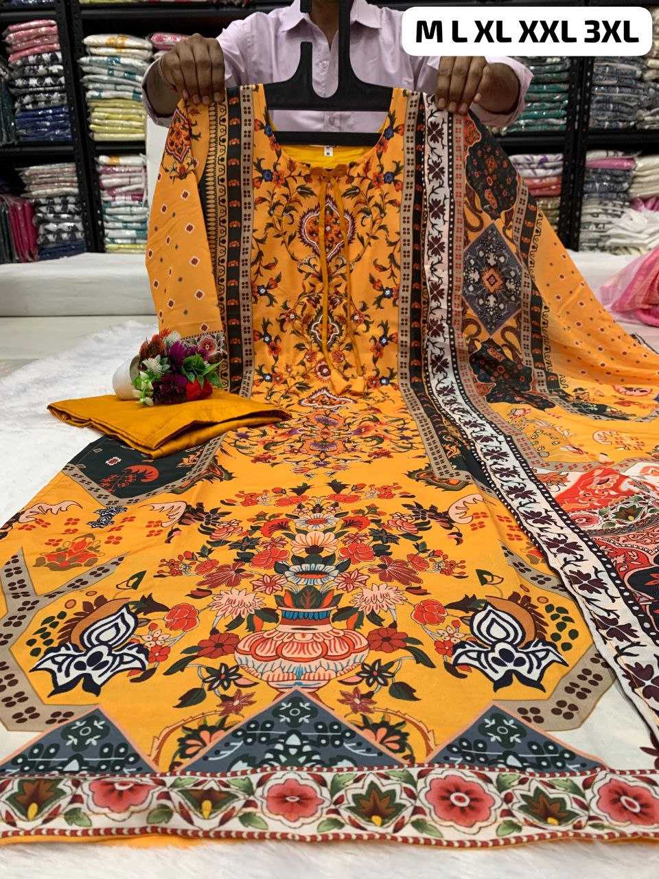 Ynf Muslin KESH613 126 Islamic Clothing Plus Size Collections Wholesale Pakistani Suits Manufacturer