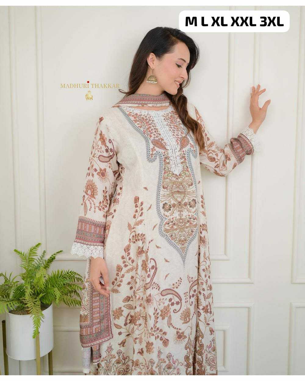 Ynf Muslin KESH613 126 Islamic Clothing Plus Size Collections Wholesale Pakistani Suits Manufacturer