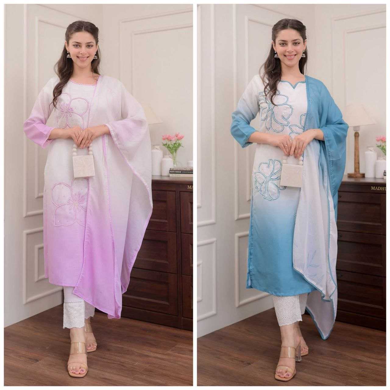 Ynf Muslin Silk KESH613 110 Suits & Dresses Plus Size Collections Wholesale Designer Suits Silk Suits Handwork Suits Manufacturer