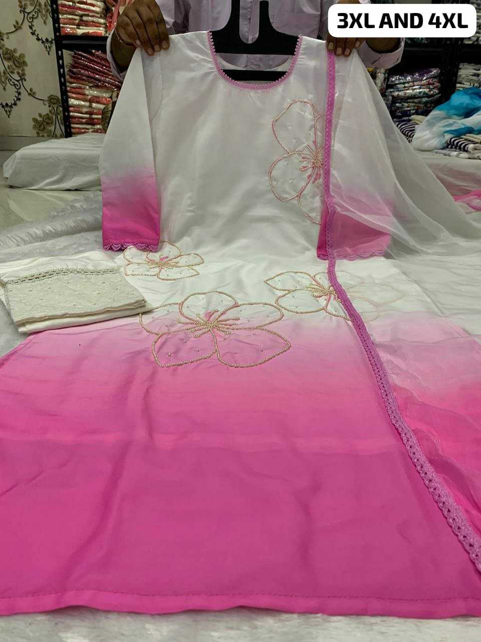 Ynf Muslin Silk KESH613 110 Suits & Dresses Plus Size Collections Wholesale Designer Suits Silk Suits Handwork Suits Manufacturer