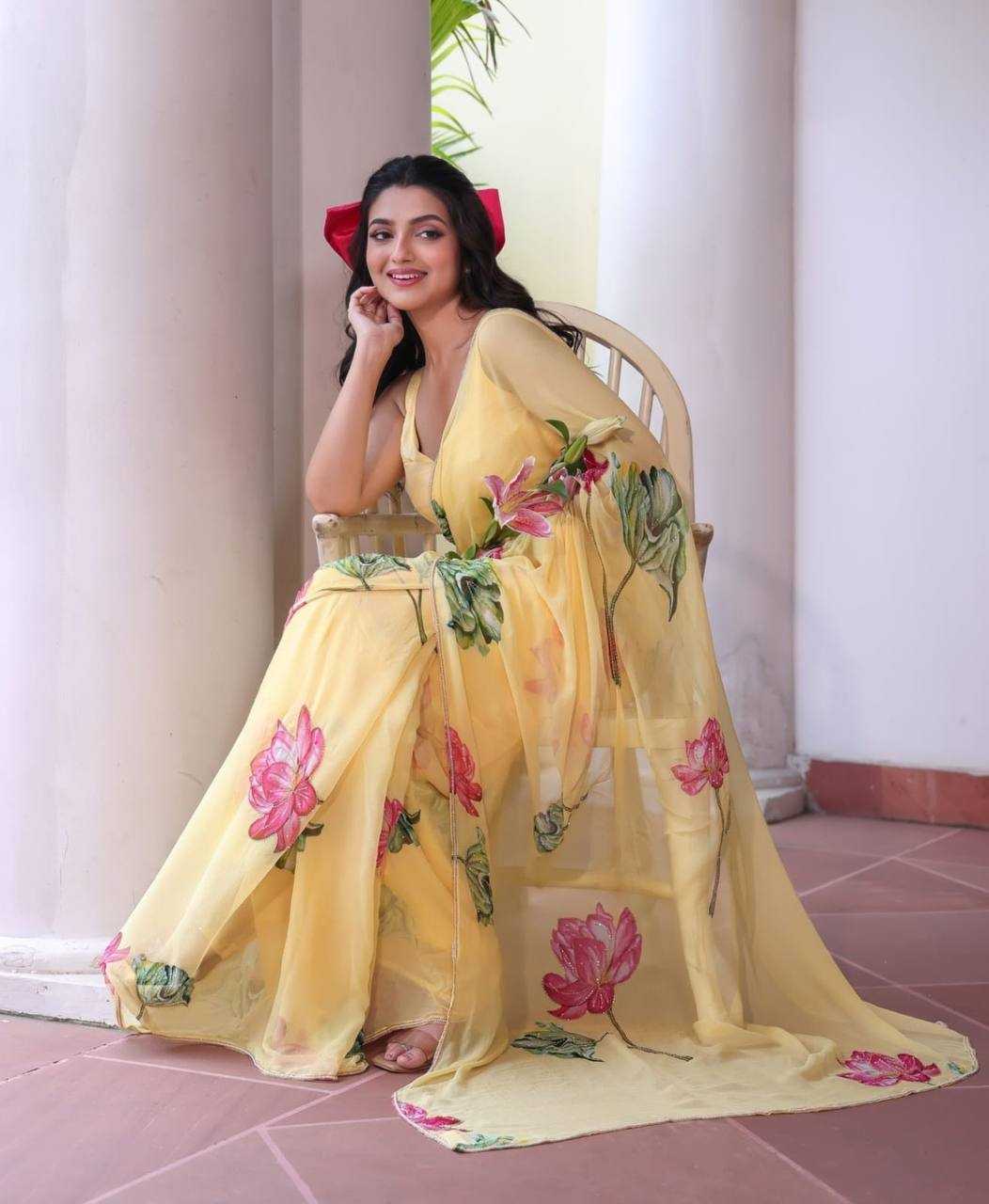 Ynf Organza Silk KESH610 767 Sarees Wholesale Designer Sarees Party Wear Sarees Fancy Sarees Manufacturer