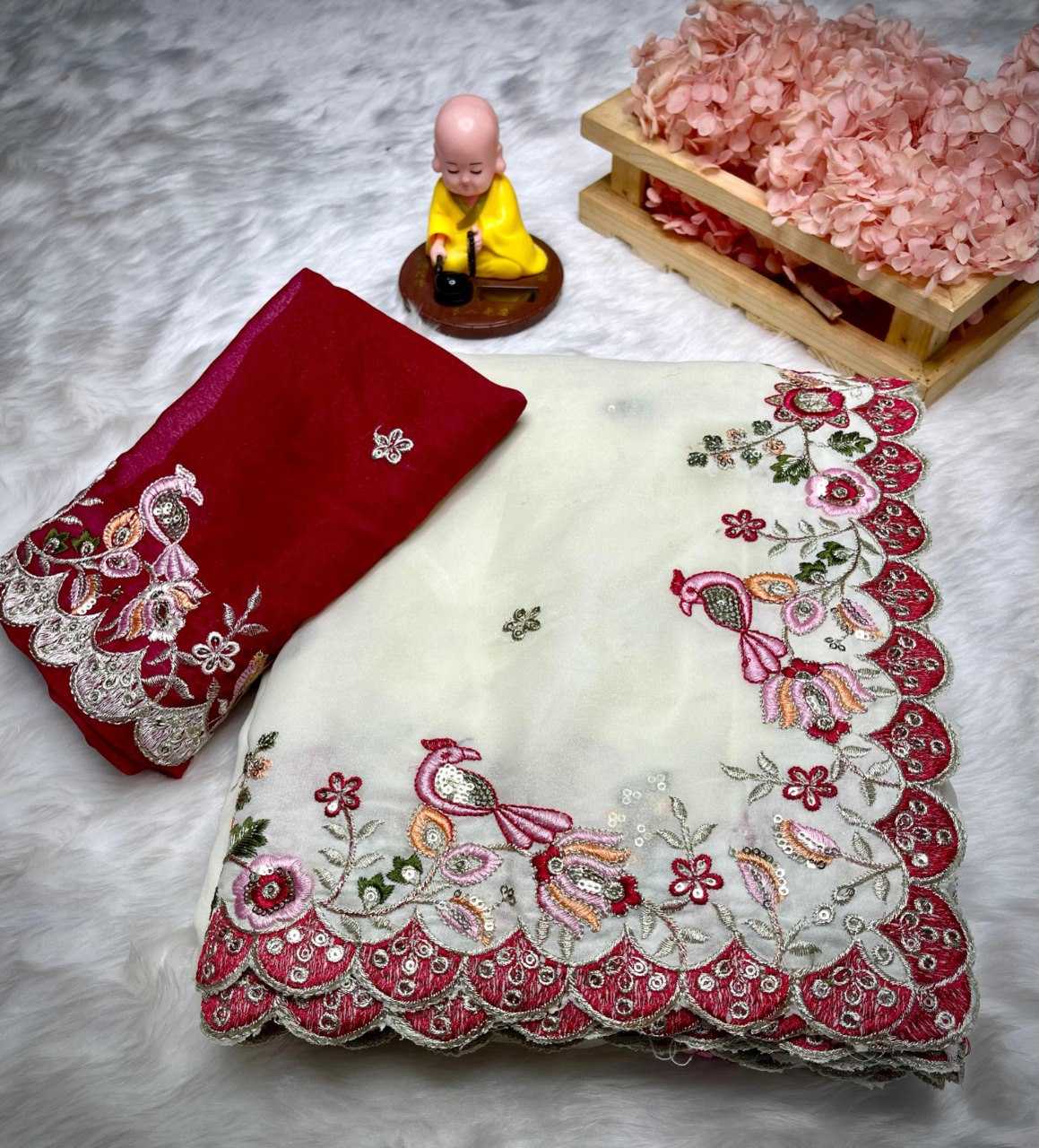 Ynf Premium Georgette KESH610 773 Silk Sarees Wholesale Traditional Silk Sarees Party Wear Silk Sarees Designer Silk Sarees Manufacturer