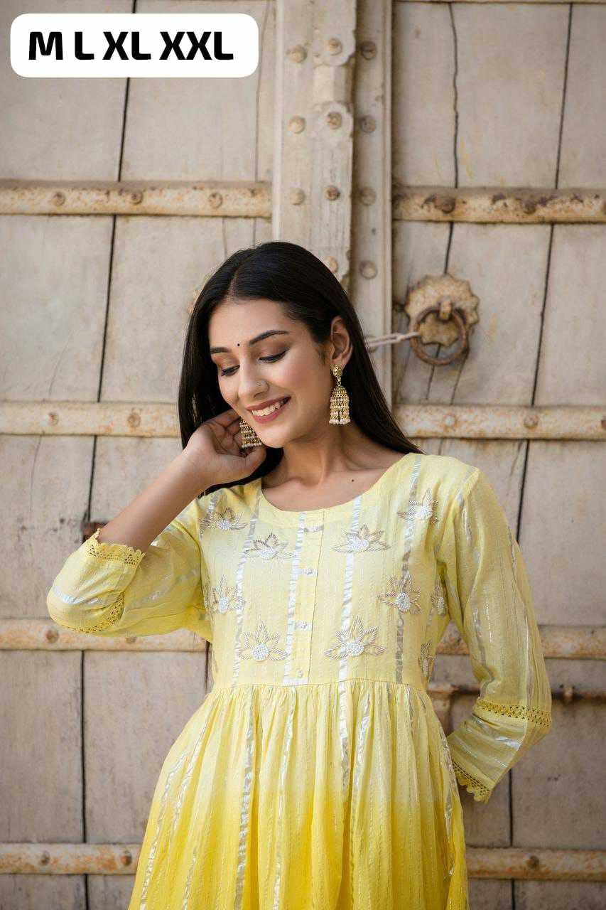 Ynf Pure Cotton KESH613 044 Gowns Festive Collections Wholesale Fancy Gowns Party Wear Gowns Simple Gowns Manufacturer