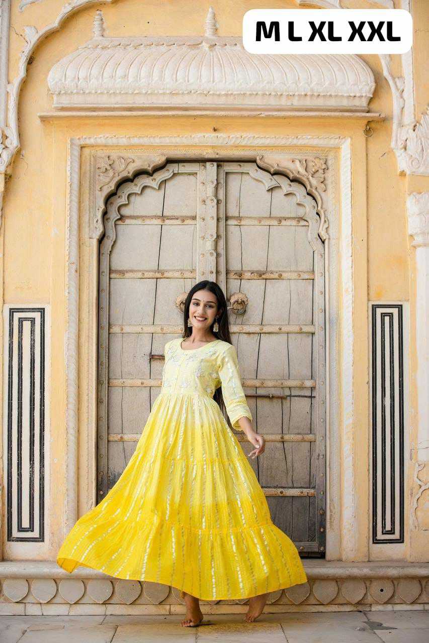 Ynf Pure Cotton KESH613 044 Gowns Festive Collections Wholesale Fancy Gowns Party Wear Gowns Simple Gowns Manufacturer