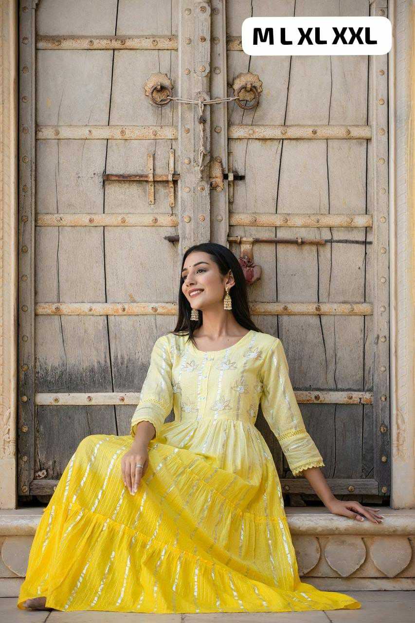 Ynf Pure Cotton KESH613 044 Gowns Festive Collections Wholesale Fancy Gowns Party Wear Gowns Simple Gowns Manufacturer