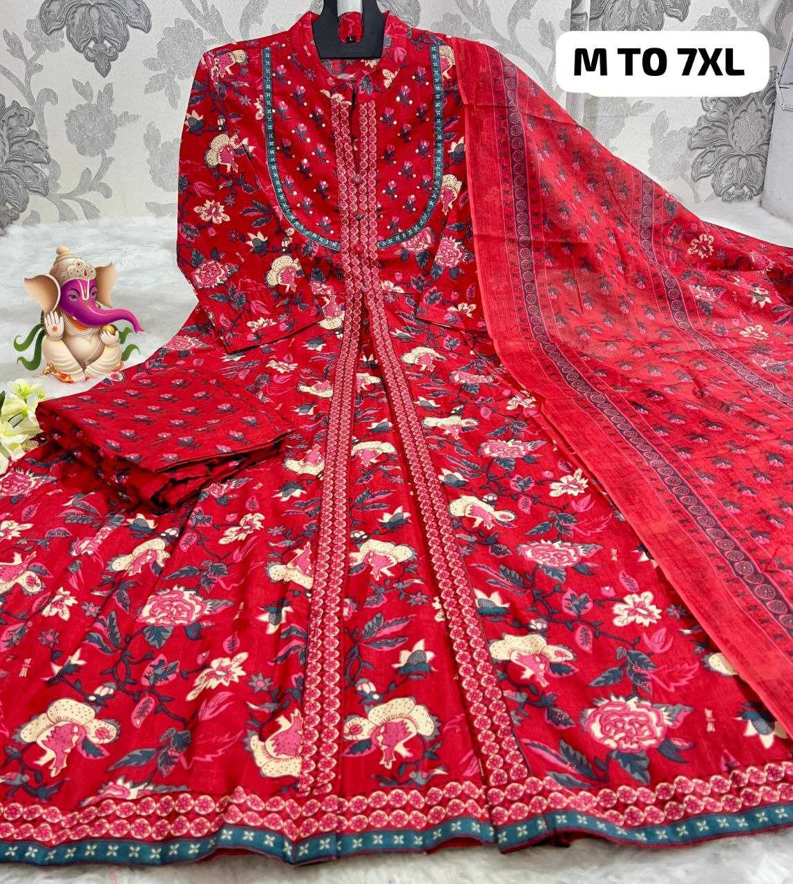 Ynf Pure Cotton KESH613 051 Suits & Dresses Festive Collections Plus Size Collections Wholesale Cotton Suits Ladies Salwar Suits Anarkali Suits Manufacturer