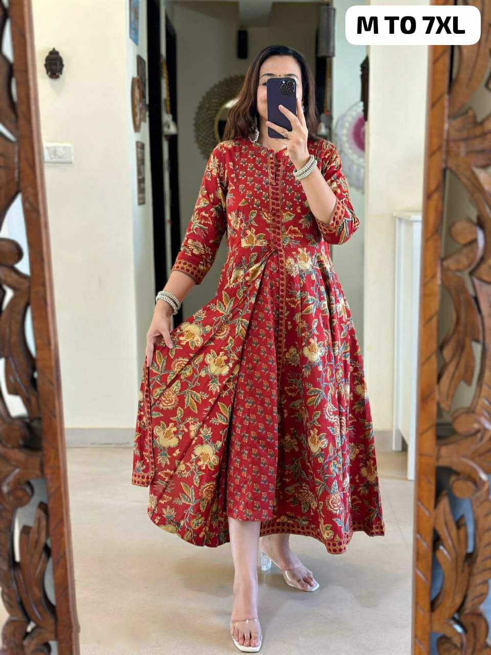 Ynf Pure Cotton KESH613 051 Suits & Dresses Festive Collections Plus Size Collections Wholesale Cotton Suits Ladies Salwar Suits Anarkali Suits Manufacturer