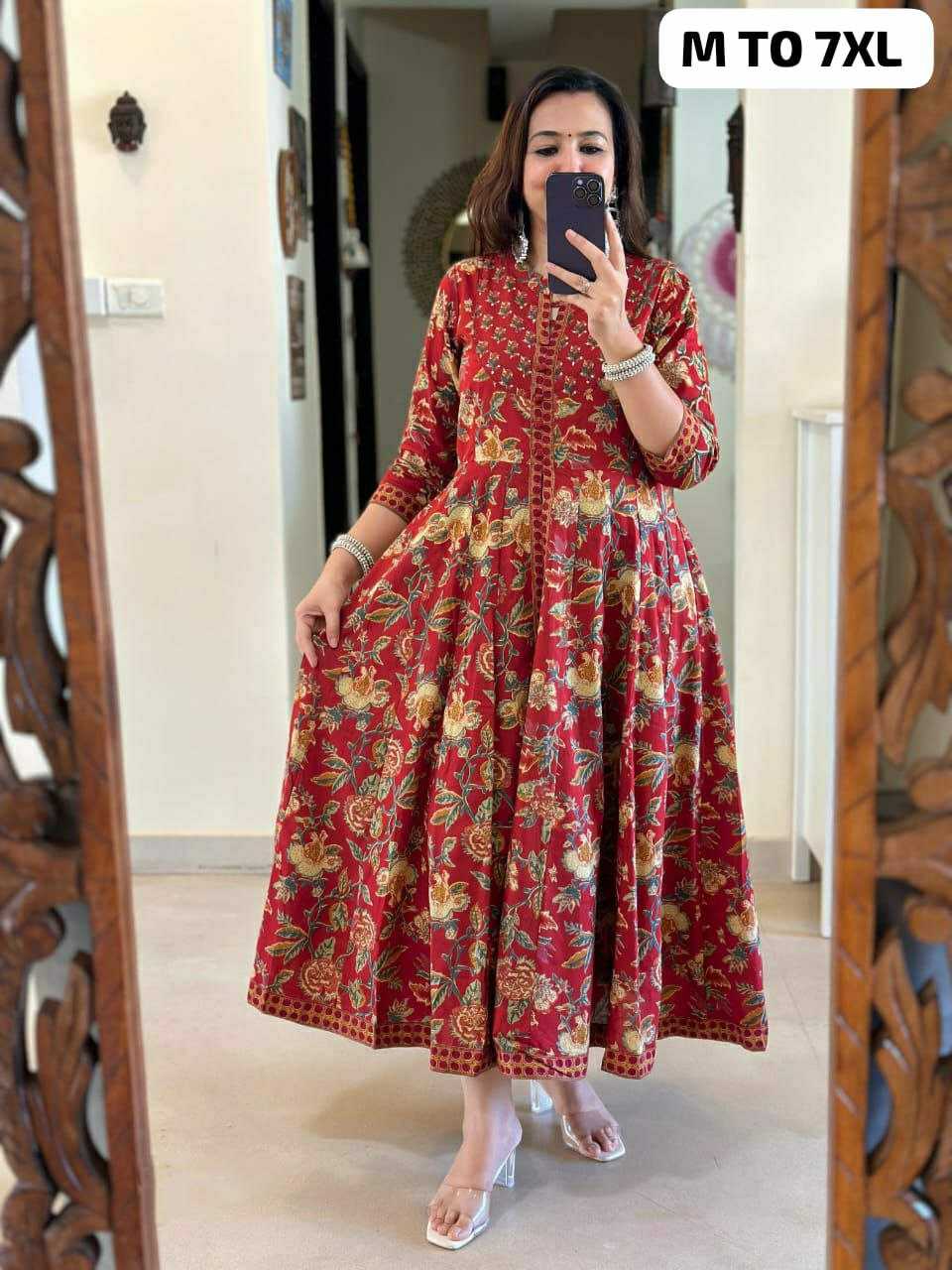 Ynf Pure Cotton KESH613 051 Suits & Dresses Festive Collections Plus Size Collections Wholesale Cotton Suits Ladies Salwar Suits Anarkali Suits Manufacturer