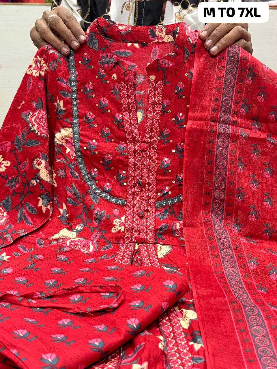 Ynf Pure Cotton KESH613 051 Suits & Dresses Festive Collections Plus Size Collections Wholesale Cotton Suits Ladies Salwar Suits Anarkali Suits Manufacturer