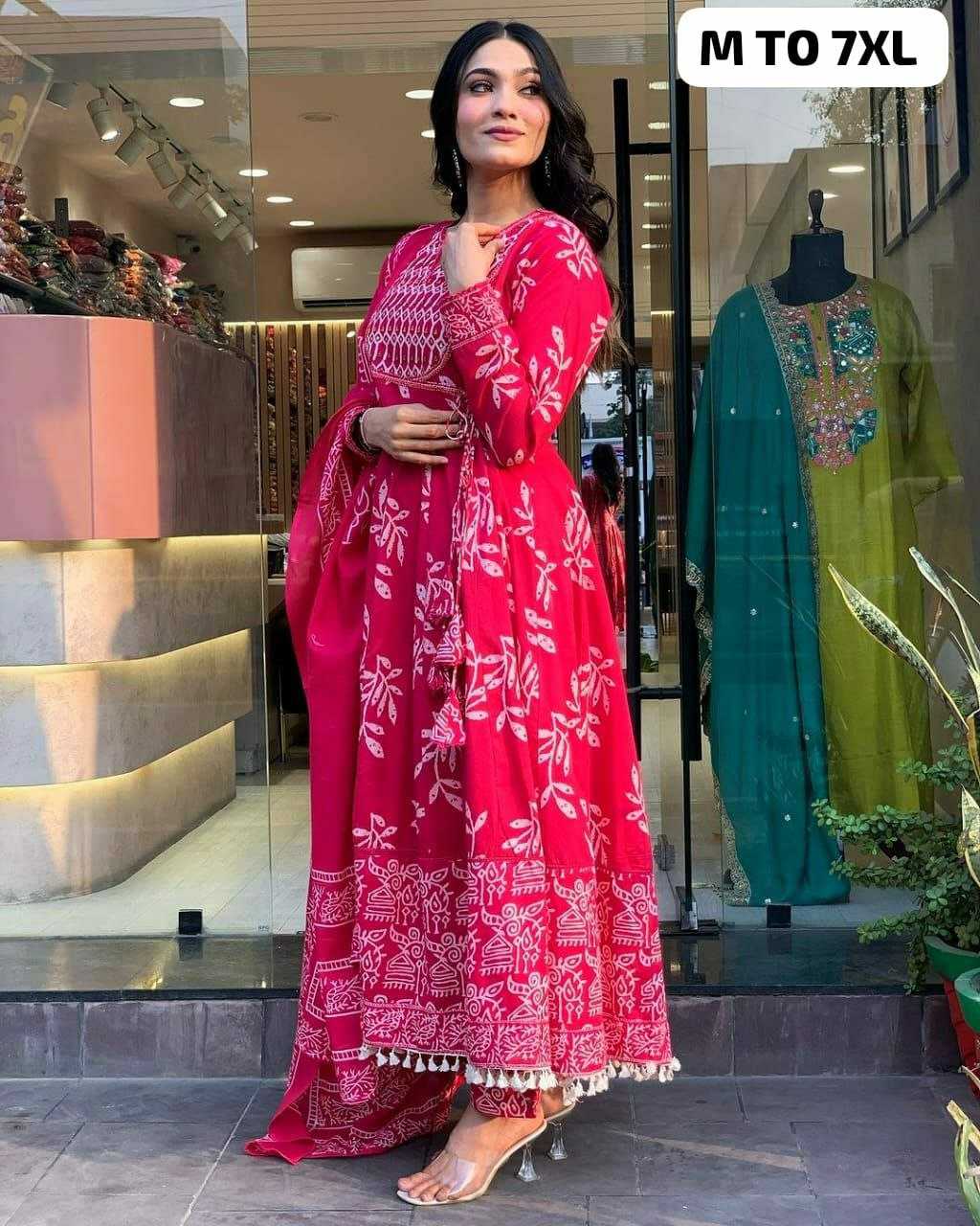 Ynf Pure Cotton KESH613 052 Suits & Dresses Festive Collections Plus Size Collections Wholesale Cotton Suits Ladies Salwar Suits Anarkali Suits Manufacturer
