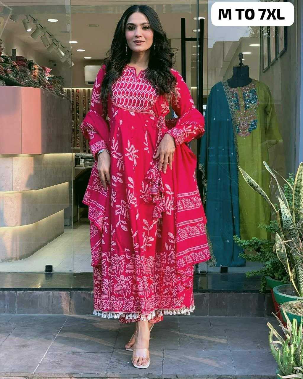 Ynf Pure Cotton KESH613 052 Suits & Dresses Festive Collections Plus Size Collections Wholesale Cotton Suits Ladies Salwar Suits Anarkali Suits Manufacturer