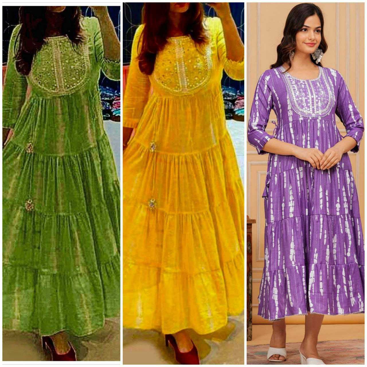 Ynf Pure Cotton KESH613 079 Gowns Festive Collections Wholesale Fancy Gowns Embroidery Gowns Party Wear Gowns Manufacturer