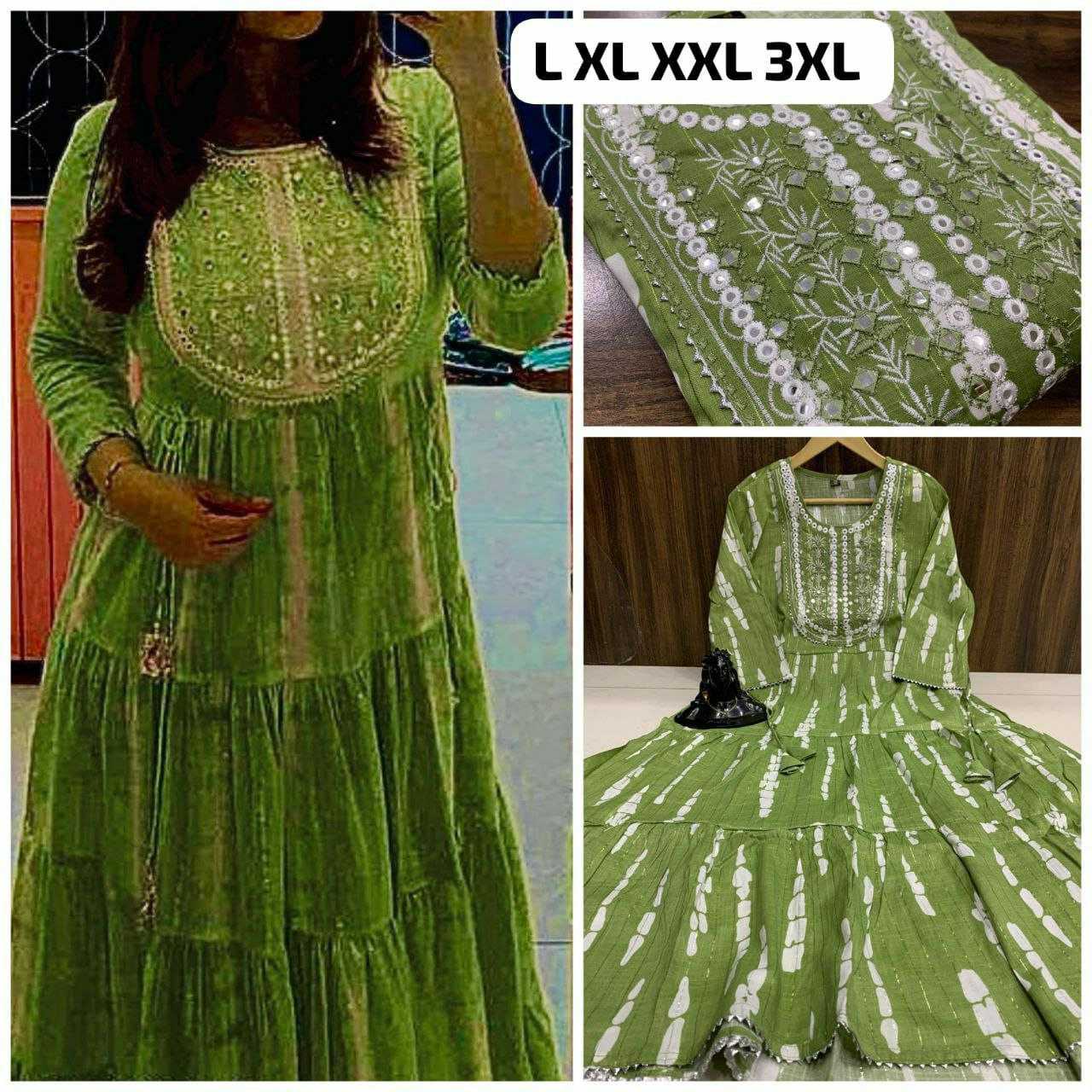 Ynf Pure Cotton KESH613 079 Gowns Festive Collections Wholesale Fancy Gowns Embroidery Gowns Party Wear Gowns Manufacturer