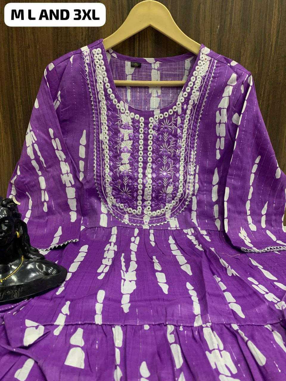 Ynf Pure Cotton KESH613 079 Gowns Festive Collections Wholesale Fancy Gowns Embroidery Gowns Party Wear Gowns Manufacturer