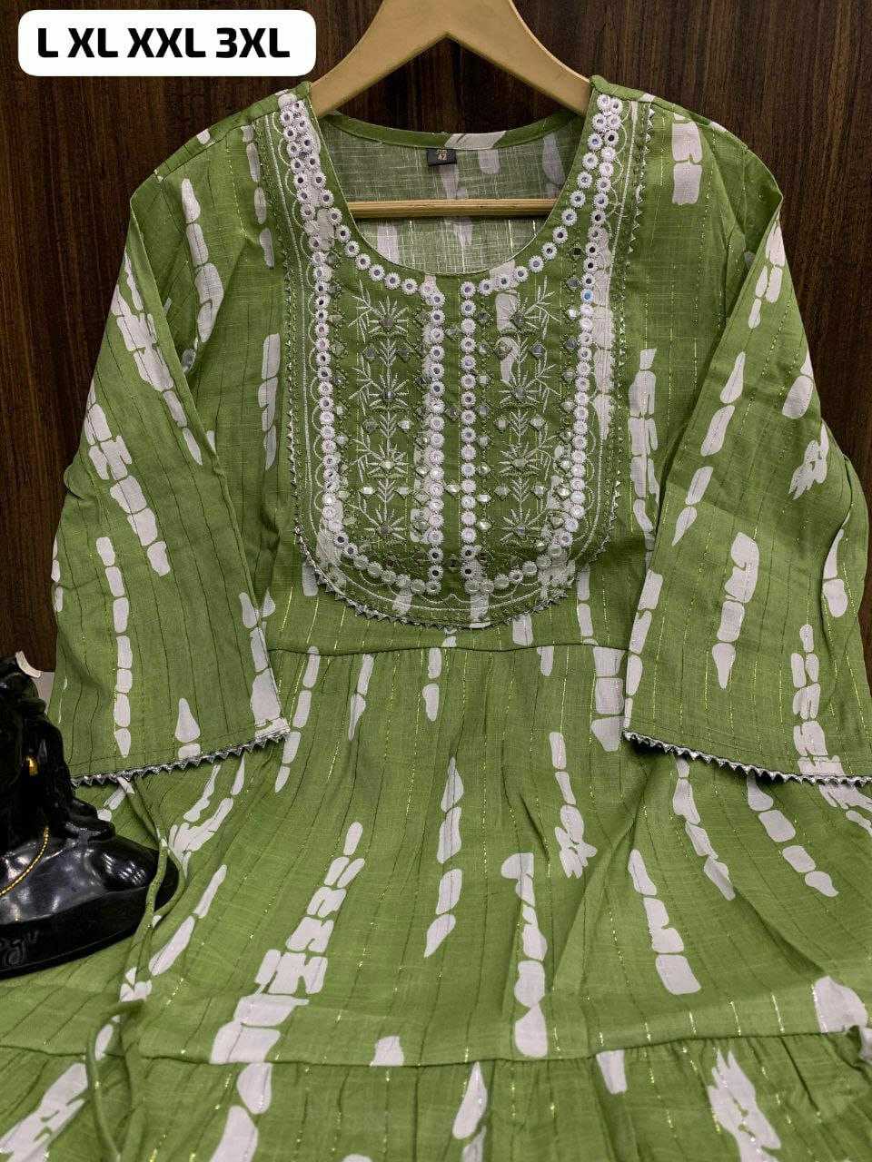 Ynf Pure Cotton KESH613 079 Gowns Festive Collections Wholesale Fancy Gowns Embroidery Gowns Party Wear Gowns Manufacturer
