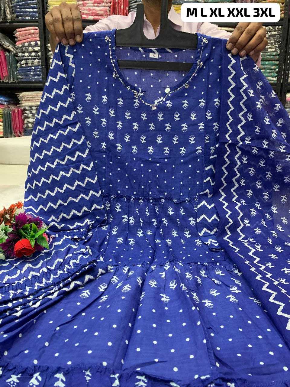 Ynf Pure Cotton KESH613 117 Kurti Plus Size Collections Wholesale Workwear Kurtis Long Kurtis Anarkali Kurtis Manufacturer