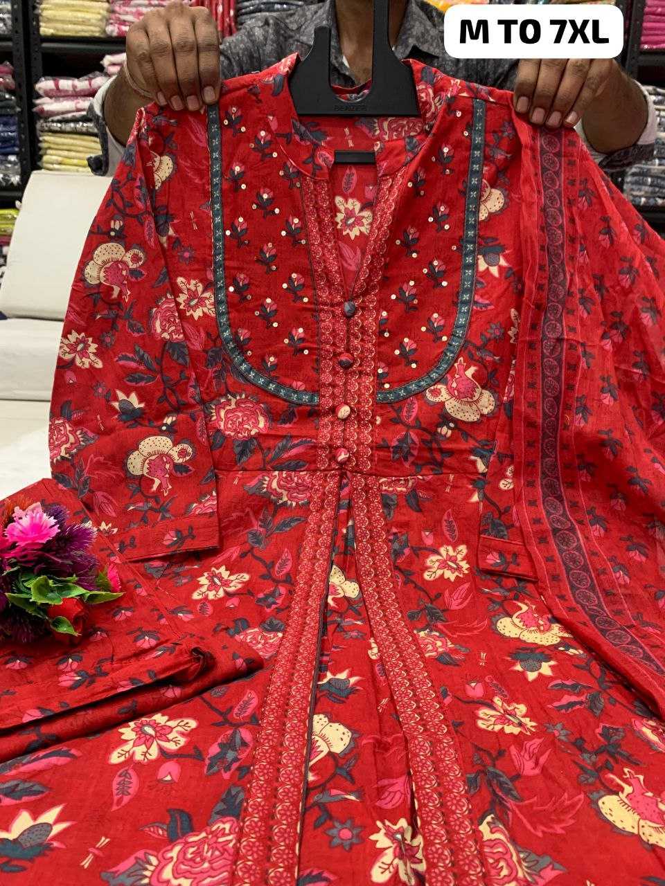 Ynf Pure Cotton KESH613 124 Kurti Plus Size Collections Wholesale Workwear Kurtis Designer Kurtis Anarkali Kurtis Manufacturer