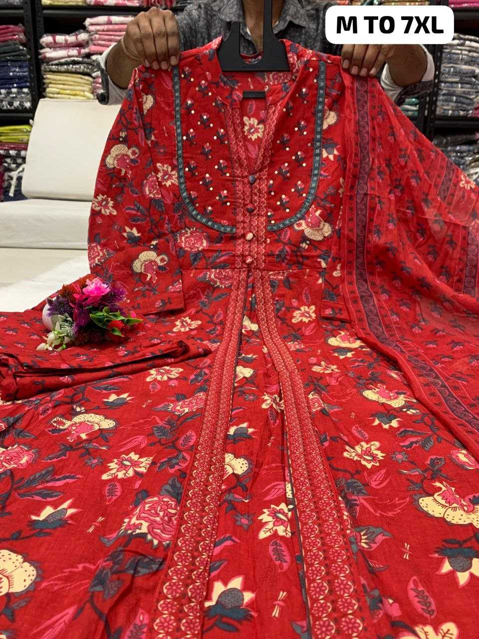 Ynf Pure Cotton KESH613 124 Kurti Plus Size Collections Wholesale Workwear Kurtis Designer Kurtis Anarkali Kurtis Manufacturer