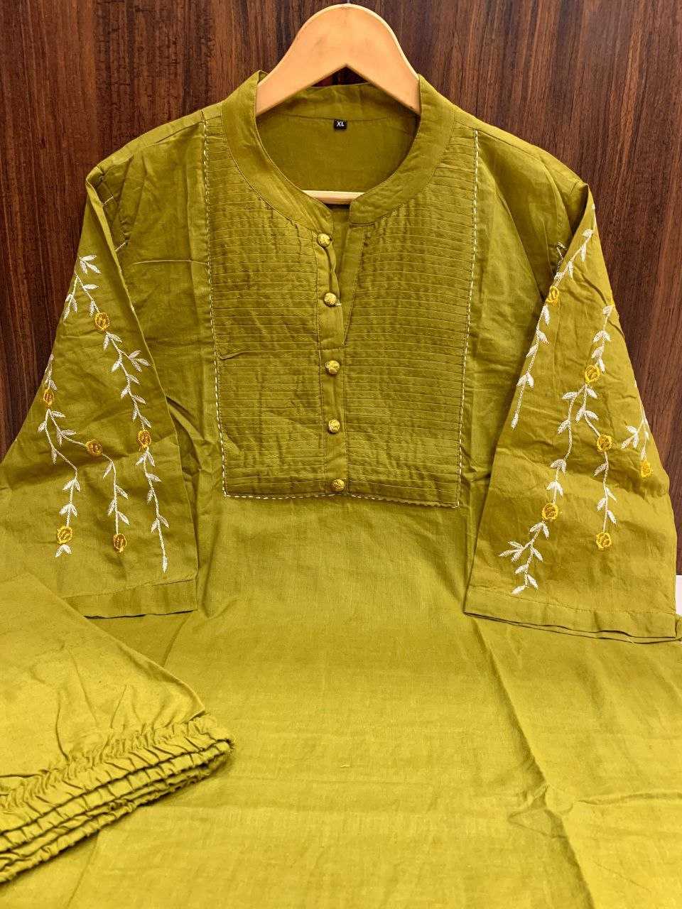 Ynf Pure Cotton KESH613 249 Kurti Festive Collections Wholesale Cotton Kurtis Kurtis With Bottom Embroidered Kurtis Manufacturer