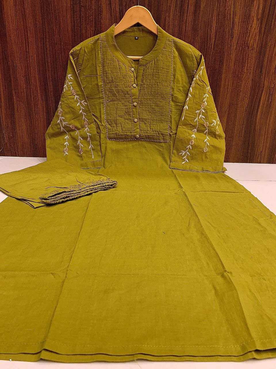 Ynf Pure Cotton KESH613 249 Kurti Festive Collections Wholesale Cotton Kurtis Kurtis With Bottom Embroidered Kurtis Manufacturer