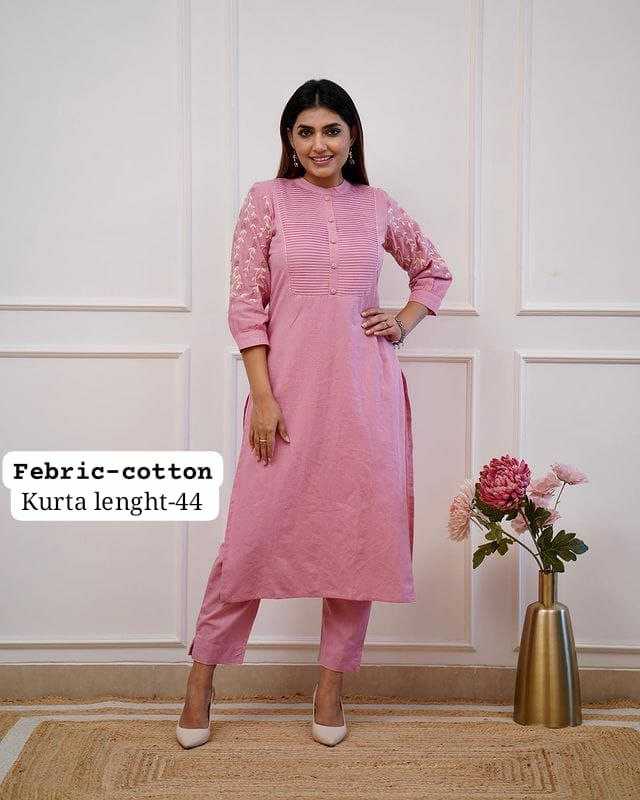 Ynf Pure Cotton KESH613 249 Kurti Festive Collections Wholesale Cotton Kurtis Kurtis With Bottom Embroidered Kurtis Manufacturer