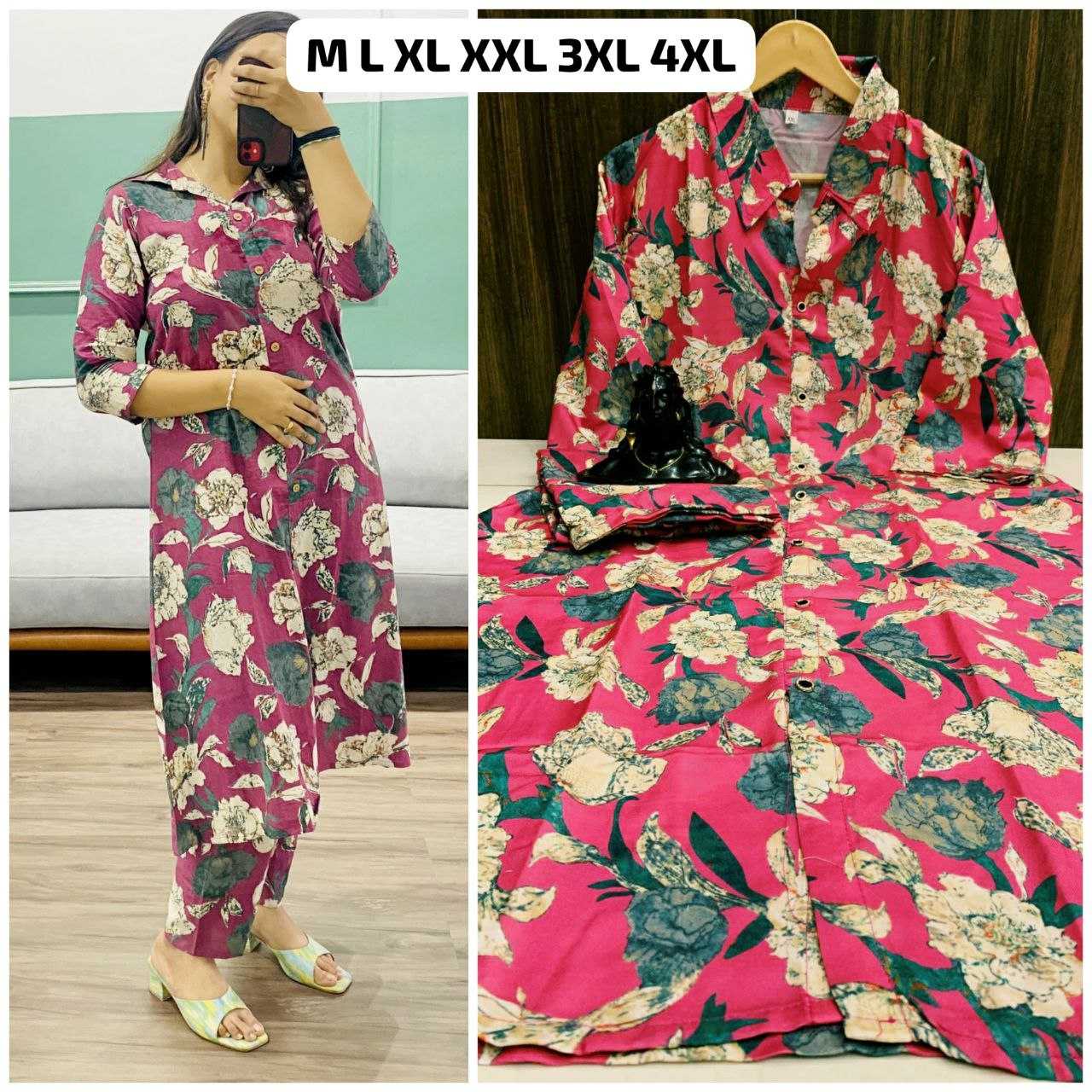 Ynf Rayon KESH613 250 Suits & Dresses Western Wears Festive Collections Wholesale Co-ord Set Printed Suits Party Wear Dresses Manufacturer