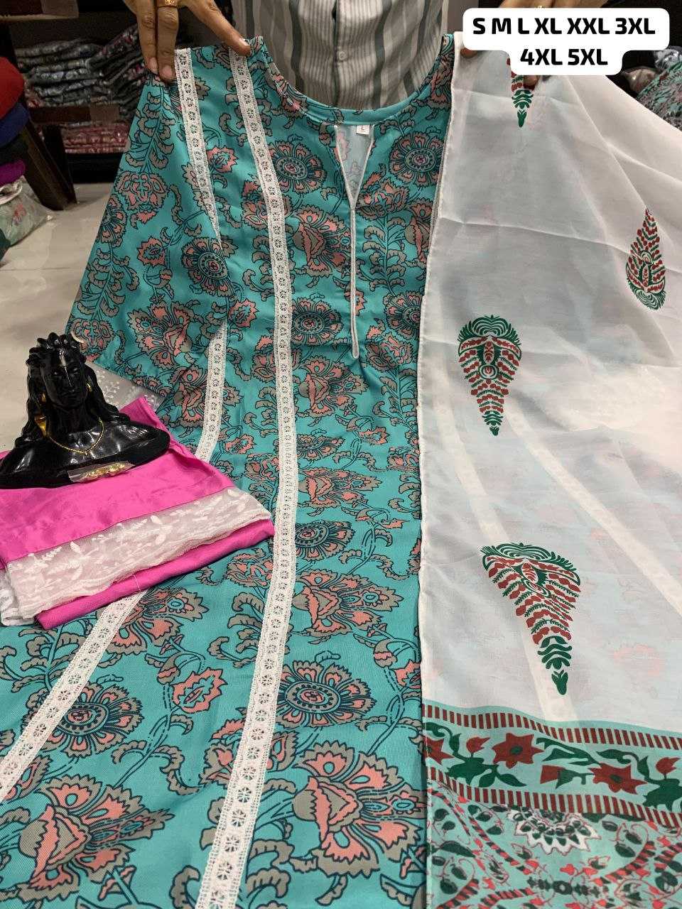 Ynf Reyon Cotton KESH613 045 Suits & Dresses Islamic Clothing Plus Size Collections Wholesale Pakistani Suits A-Line Dresses Printed Dresses Manufacturer
