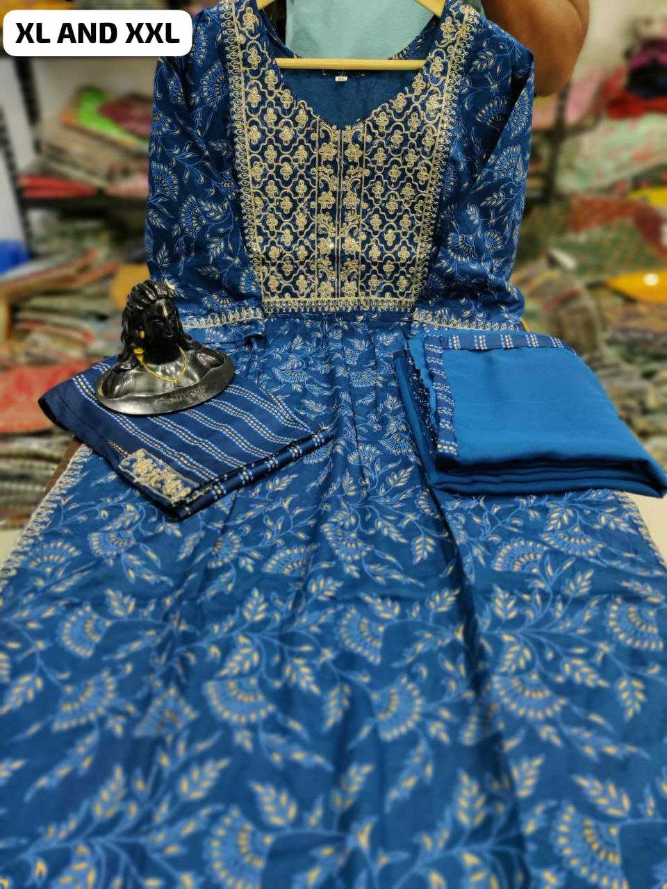 Ynf Reyon Cotton KESH613 099 Kurti Wholesale Printed Kurtis Kurti Bottom With Dupatta Embroidered Kurtis Manufacturer