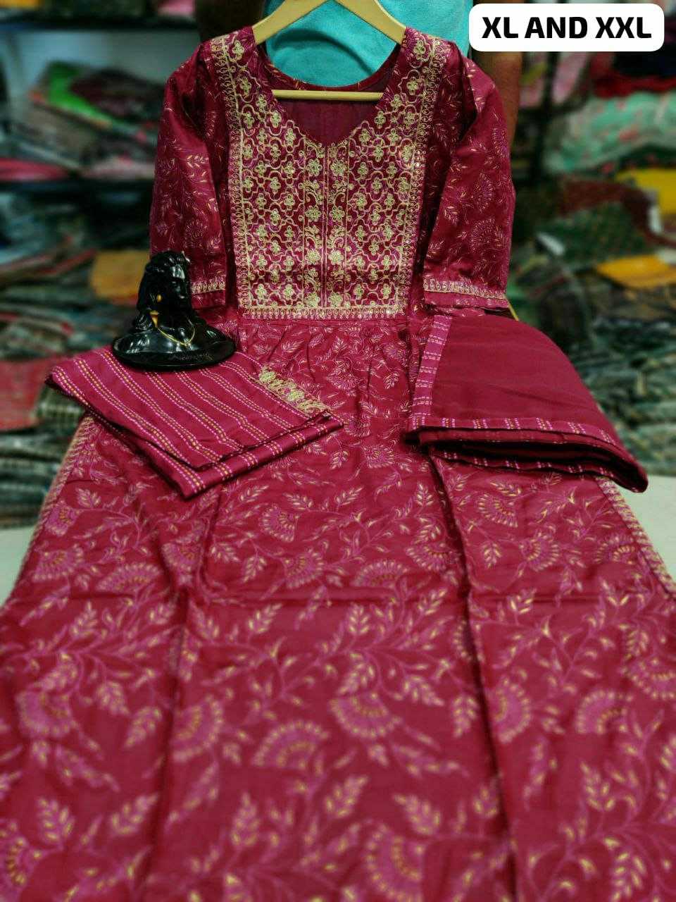 Ynf Reyon Cotton KESH613 099 Kurti Wholesale Printed Kurtis Kurti Bottom With Dupatta Embroidered Kurtis Manufacturer
