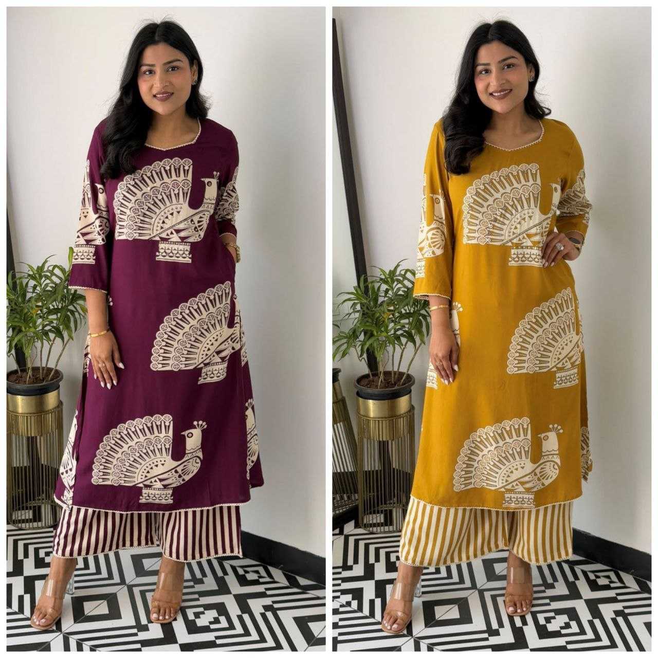 Ynf Reyon Cotton KESH613 200 Suits & Dresses Western Wears Festive Collections Wholesale Co-ord Set Printed Suits Cotton Dresses Manufacturer