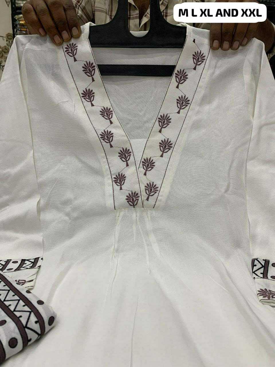 Ynf Reyon Cotton KESH613 203 Kurti Festive Collections Wholesale Long Kurtis Printed Kurtis Embroidered Kurtis Manufacturer