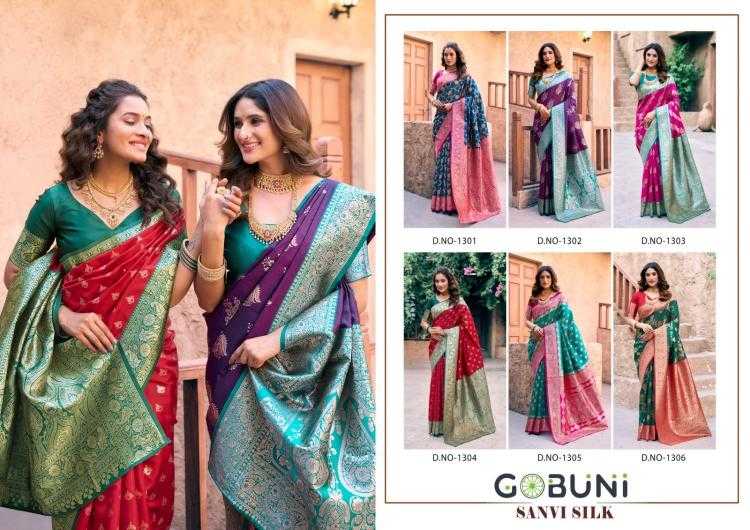 Ynf Silk KESH530 Gobuni Sanvi 1301 Silk Sarees Wholesale Traditional Silk Sarees Embroidered Silk Sarees Festival Silk Sarees Manufacturer
