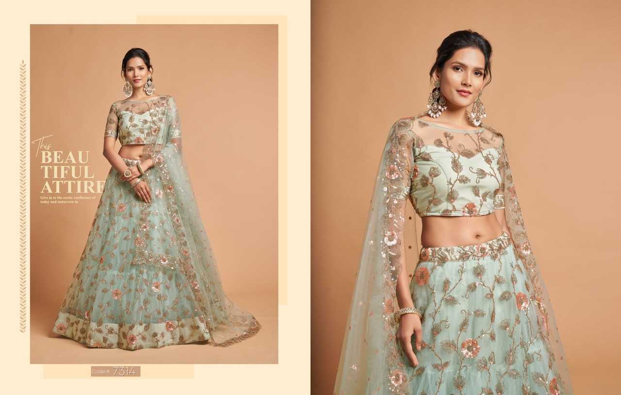 Ynf Silk KESH530 Neo Romantic Vol-2 7306 Lehengas Wholesale Designer Lehenga Fancy Lehenga Traditional Lehenga Manufacturer