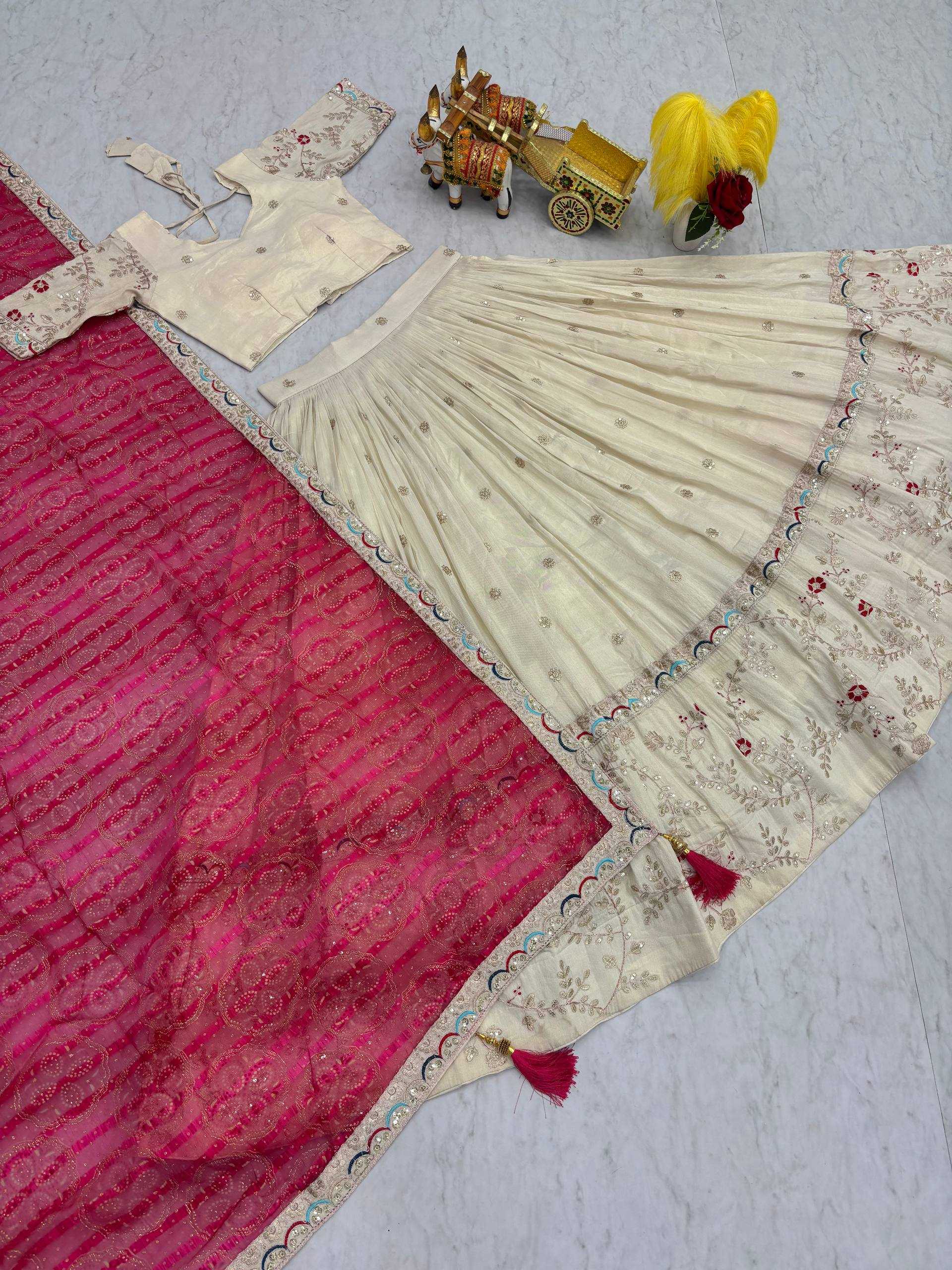 Ynf Tissue Silk KESH498 145 Lehengas Wholesale Fancy Lehenga Traditional Lehenga Embroidered Lehenga Manufacturer