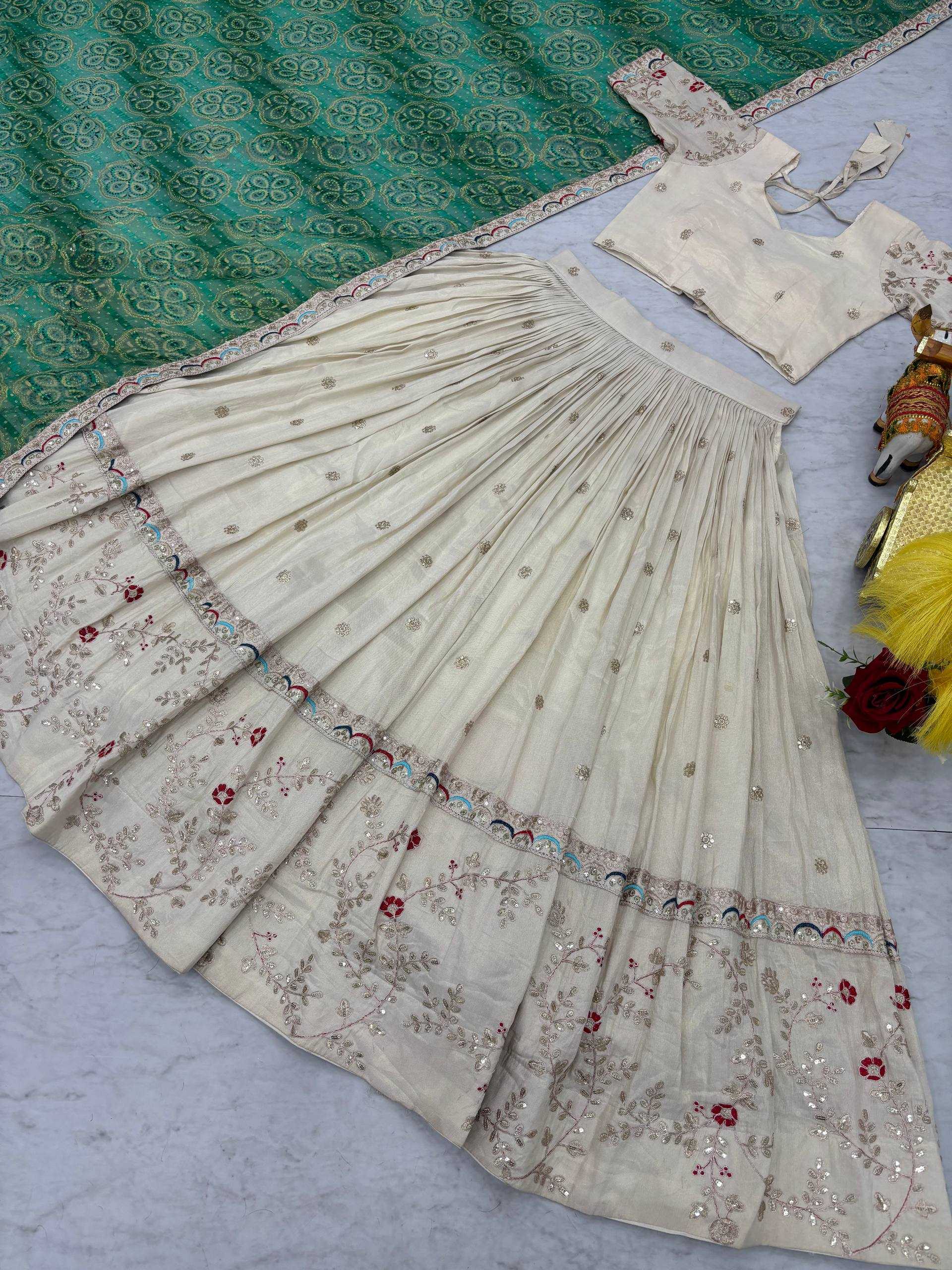 Ynf Tissue Silk KESH498 145 Lehengas Wholesale Fancy Lehenga Traditional Lehenga Embroidered Lehenga Manufacturer