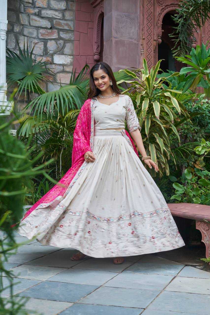 Ynf Tissue Silk KESH498 145 Lehengas Wholesale Fancy Lehenga Traditional Lehenga Embroidered Lehenga Manufacturer