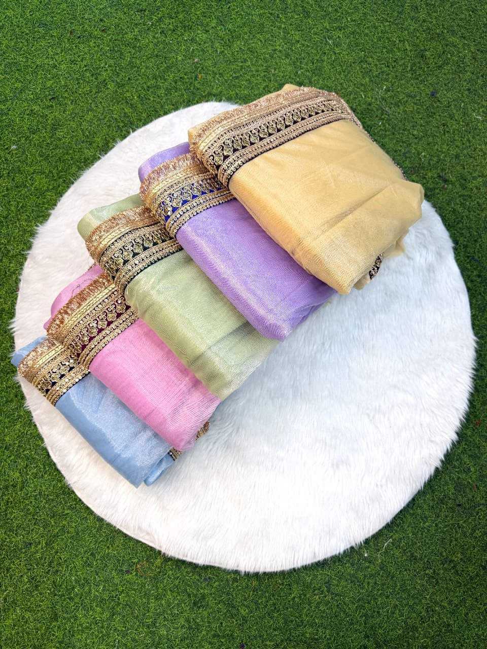 Ynf Twill Net KESH588 TRISHA Sarees Wholesale Net Sarees Embroidered Sarees Lace Border Sarees Manufacturer